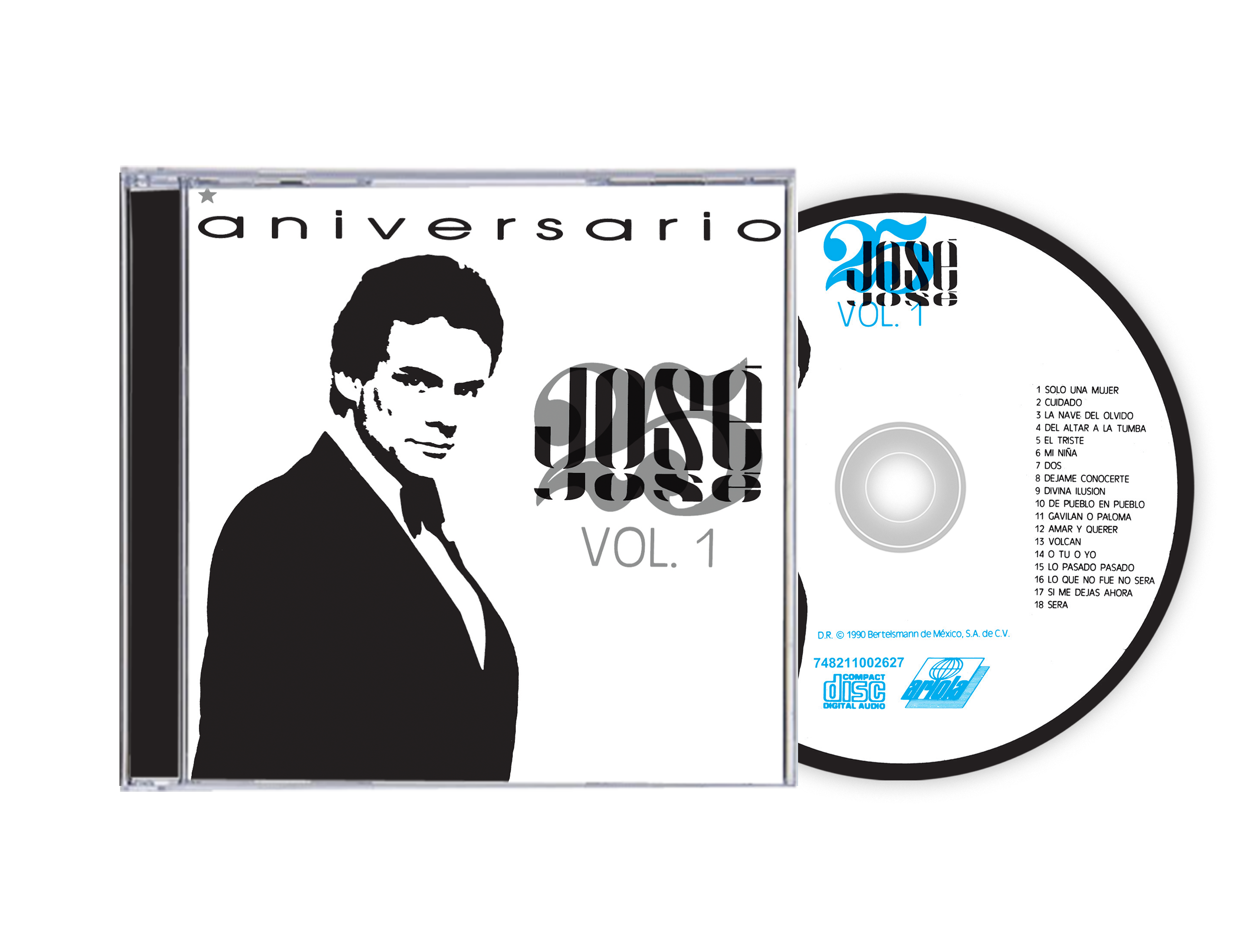 💿 25 Años Vol. 1 - José José (CD